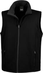 RESULT R 232M / Vestă softshell bărbătească cu 2 straturi - negru/negru 4XL (30232M80814)