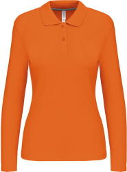 Kariban Vintage PIQUE K244 / Tricou polo cu mânecă lungă pentru femei - portocaliu XXL (20K24423505)