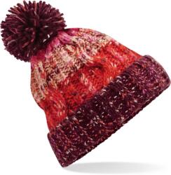 Beechfield B 486 TIRBUȘ / Căciulă tricotată cu pompom - șerbet de cireșe Universal (530486abh99)