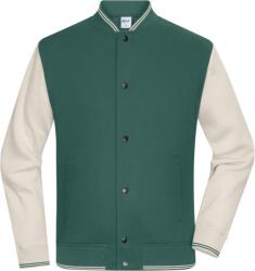 Daiber 8044 / Jachetă unisex din bumbac organic - verde fumuriu/gresie XXXL (028044amr13)