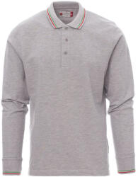 PAYPER AVIAZIONE MELANGE 000958-0368 / Tricou polo unisex cu mânecă lungă - gri melanj XXL (000958036813035XXL)