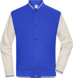Daiber 8044 / Jachetă unisex din bumbac organic - albastru regal/gresie M (028044amq02)