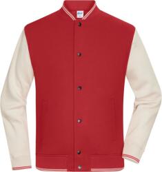 Daiber 8044 / Jachetă unisex din bumbac organic - roșu camine/gresie L (028044amp03)