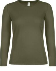 B&C be inspired B&C E150 LSL / Tricou cu mânecă lungă pentru femei - urban khaki XS (01006Tu4200)