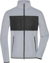 Daiber JN 1312 / Jachetă din fleece bărbătească - melanj deschis/negru S (021312zn801)