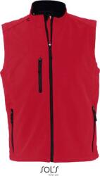SOL´S RALLYE / Vestă softshell bărbătească cu 3 straturi - roșu piper S (256601c8101)