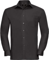 Russell Athletic RUSSELL ATHELTIC 936M / Cămașă bărbătească cu mânecă lungă din poplin - negru XXXL (11936M00213)
