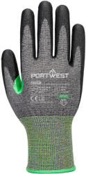 Portwest CS CUT C15 PU / Mănuși rezistente la tăiere, nivel C - negru/gri XL (A638G8RXL)