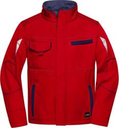 Daiber JN 851 / Jachetă softshell de vară pentru lucru - roșu/bleumarin 5XL (02085188115)