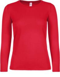B&C be inspired B&C E150 LSL / Tricou cu mânecă lungă pentru femei - roșu L (01006T00403)