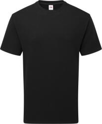 Fruit of the Loom PURE COTTON T / Tricou unisex din bumbac organic gros - negru S (16136200201)
