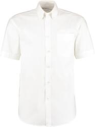 Kustom Kit KK 109 / Cămașă Oxford bărbătească cu mânecă scurtă - albă XL/XXL (430109001jk)