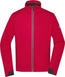 Daiber JN 1126 / Jachetă softshell bărbătească cu 3 straturi - roșu deschis/negru L (021126q9903)