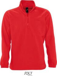 SOL´S NESS / Hanorac bărbătesc din fleece cu fermoar 1/2 - roșu S (25560000401)