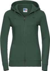 Russell Athletic 266F / Hanorac cu fermoar pentru femei - verde sticlă, mărimea L (10266F54003)