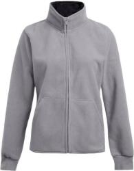 PROMODORO 7985 / Jachetă dublă din fleece pentru femei - gri deschis/negru XXXL (40798585113)