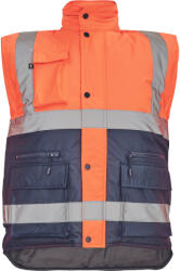 ČERVA EXPORT IMPORT a. s CERVA CIUDADES HELLIN / Vestă reflectorizantă de iarnă - bleumarin/portocaliu HV XXXL (0303014791006)