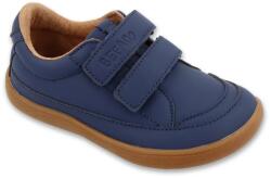 Befado 004 CASUAL / Pantofi desculți din piele pentru copii - albastru 33 (004Y004-33)