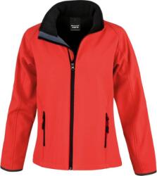 RESULT R 231F / Jachetă softshell cu 2 straturi pentru femei - roșu/negru L (30231F87603)