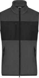 Daiber JN 1310 / Vestă din fleece pentru bărbați - melanj închis/negru XXXL (021310i8513)