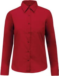 Kariban Vintage JESSICA K549 / Cămașă cu mânecă lungă pentru femei - roșu clasic XL (20K54924804)