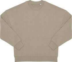B&C Collection INFLUENCE CREW / Hanorac unisex supradimensionat din bumbac gros - bej XS (01IC0135300)