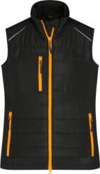 Daiber JN 1821 / Vestă hibridă pentru femei - negru/portocaliu neon XXXL (021821d8913)