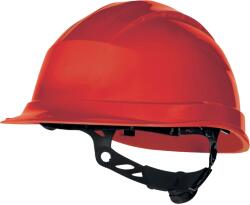 Delta Plus DELTA QUARTZ UP III / Cască de protecție cu vizieră scurtă - roșie reglabilă (QUARUP3RO)