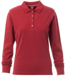 PAYPER FLORENCE LADY 000931-0021 / Tricou polo de damă, cu mânecă lungă - vișiniu XXL (000931002104000XXL)