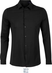 Neoblu 3198 BALTHAZAR MEN / Cămașă bărbătească cu mânecă lungă - negru intens XXXL (243198n1113)