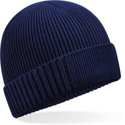 Beechfield B 438N ORGANIC PATCH / Căciulă tricotată - oxford navy Universal (53438Ny4099)