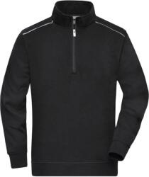 Daiber JN 895 / Hanorac de lucru cu fermoar 1/2 - negru 6XL (02089500216)