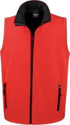 RESULT R 232M / Vestă softshell bărbătească cu 2 straturi - roșu/negru M (30232M87602)
