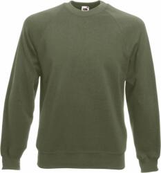 Fruit of the Loom CLASSIC RAGLAN SWEAT / Hanorac bărbătesc cu mâneci raglan - măsliniu L (162216a3803)