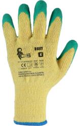 CXS Mănuși textile CXS ROXY / cu strat de latex - galben/verde 8 (342000115708)