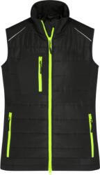 Daiber JN 1821 / Vestă hibridă pentru femei - negru/galben neon XXXL (021821d8713)