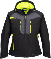 Portwest DX486 / Jachetă softshell pentru femei cu glugă - neagră L (DX486BKRL)