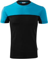 MALFINI, a. s RIMECK COLORMIX 109 / Tricou multicolor - negru/turcoaz XL (1094416)