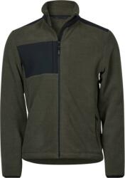 TEE JAYS TJ9120 MOUNTAIN / Jachetă din fleece pentru bărbați - verde închis/negru M (189120zk602)