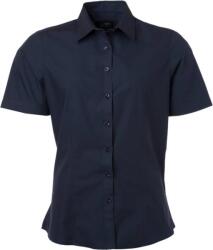 Daiber JN 679 / Cămașă cu mânecă scurtă din poplin pentru femei - bleumarin XXXL (02067900313)