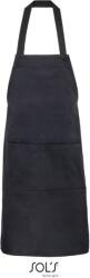 SOL´S GAMMA / Șorț organic cu bavetă - negru Universal (25356900299)