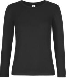 B&C be inspired B&C 190 LSL / Tricou cu mânecă lungă din bumbac gros pentru femei - negru XXXL (01008T00213)