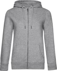 B&C be inspired B&C QUEEN ZIPPED HOOD / Hanorac cu fermoar pentru femei - gri deschis melanj S (01W03Q61001)