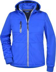 Daiber JN 1077 / Jachetă softshell cu 3 straturi pentru femei - albastru nautic/bleumarin/alb XL (021077l3504)