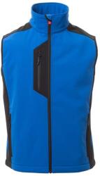 PAYPER CORK S00360-P114 / Vestă softshell bicoloră pentru bărbați - albastru regal/negru XXL (S00360P11409012XXL)