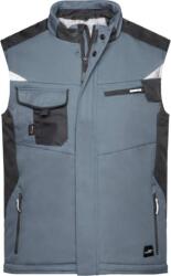Daiber JN 825 / Vestă softshell de lucru de iarnă - carbon/negru 4XL (02082582814)