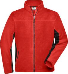 Daiber JN 842 / Jachetă de lucru din microfleece pentru bărbați - roșu/negru 4XL (02084287614)