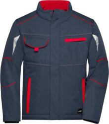 Daiber JN 853 / Jachetă softshell de iarnă pentru lucru - carbon/roșu M (020853i7602)