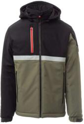 PAYPER WISE PAD S00096-0489 / Jachetă softshell de iarnă pentru bărbați - verde militar/negru XS (S00096048907051XS)