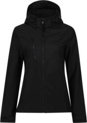 Regatta Professional VENTURER TRA 702 / Jachetă softshell cu 3 straturi și glugă pentru femei - negru/negru XL (36A7028082f)